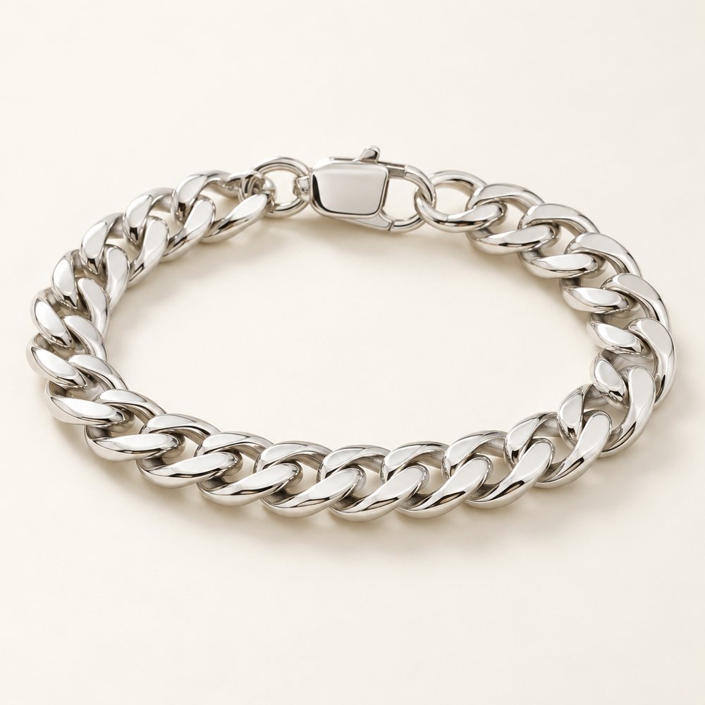 Silver Curb Bracelet
